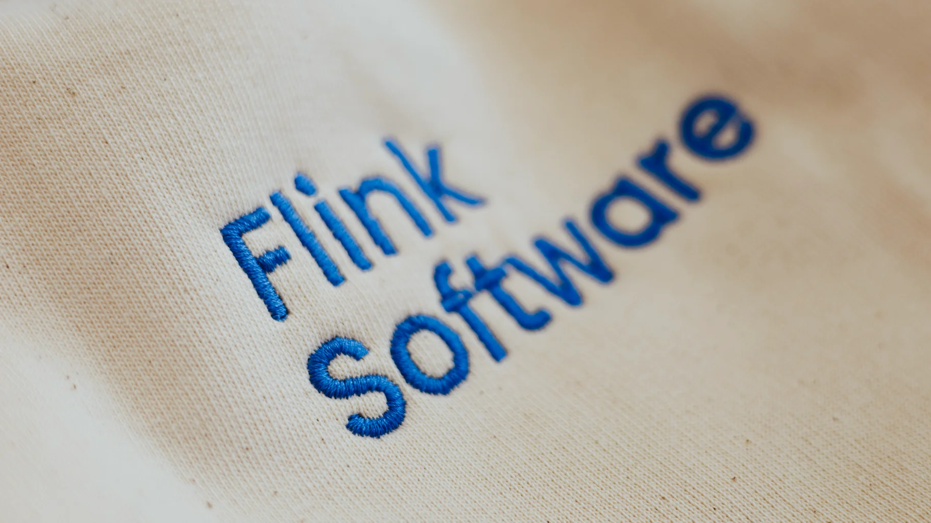 Flink Software logo op trui